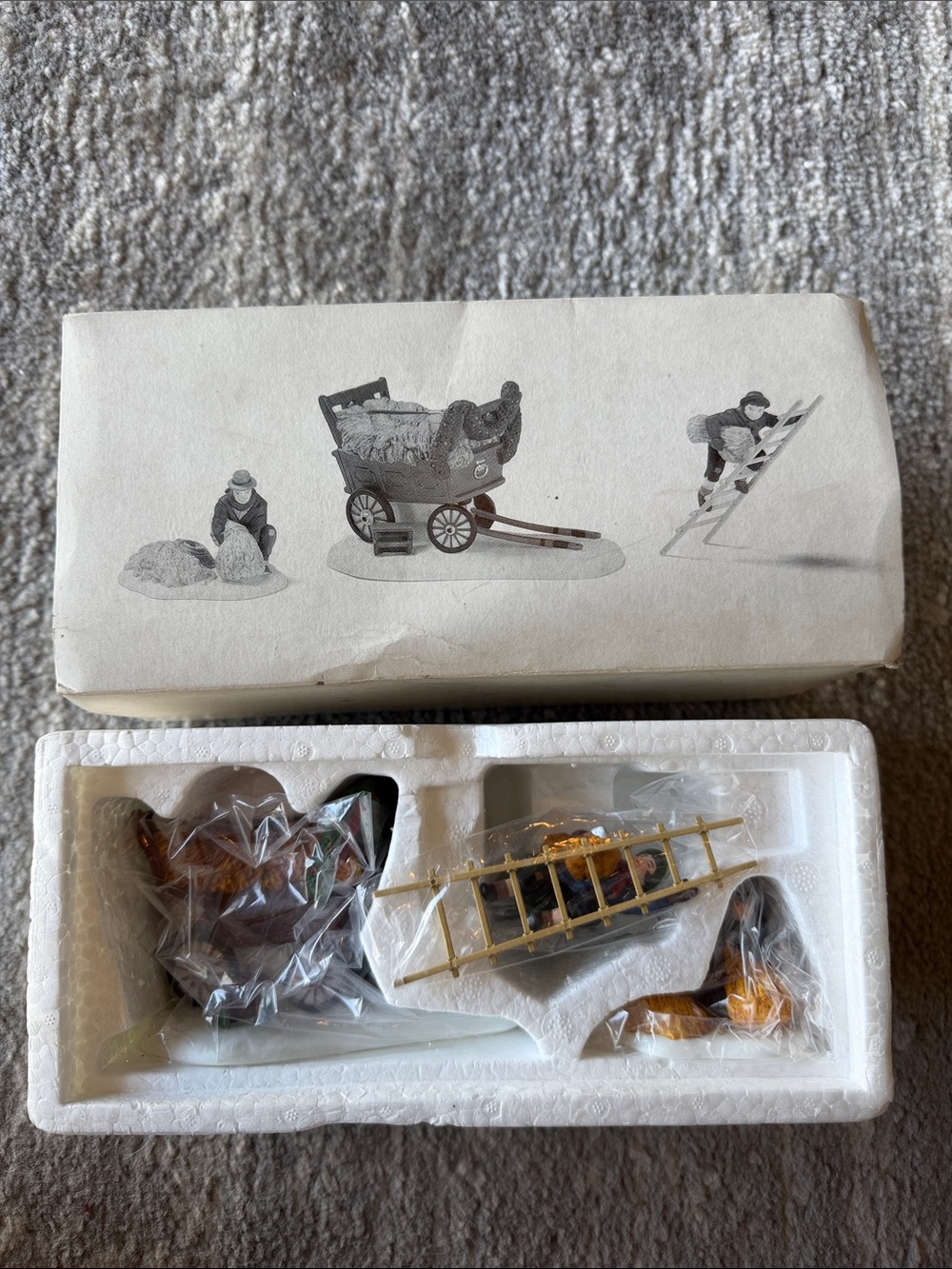 Department 56- Thatchers hand, painted porcelain accessories set of three